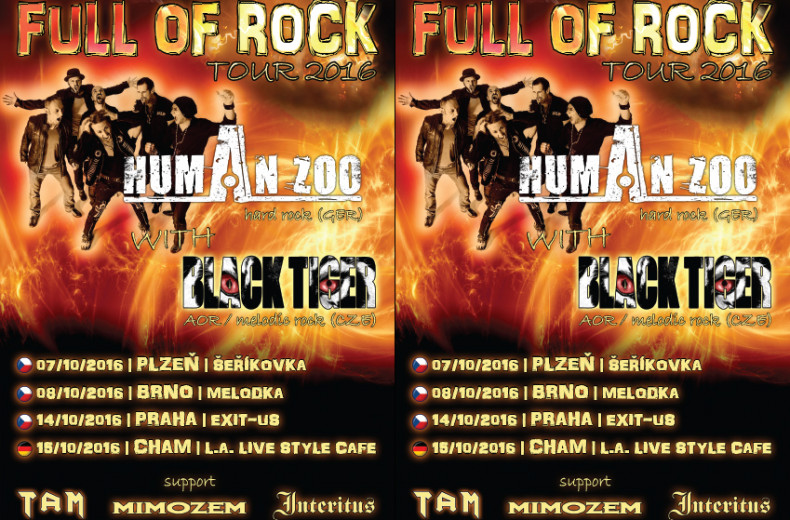 Full of Rock Tour 2016 – Human Zoo + Black Tiger + supports