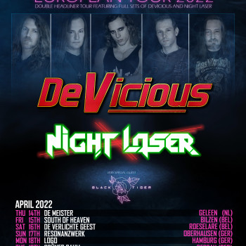 BLACK TIGER on the European tour with DEVICIOUS and NIGHT LASER