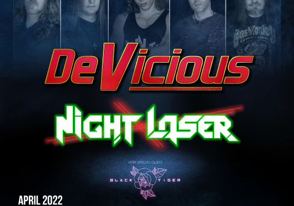 BLACK TIGER on the European tour with DEVICIOUS and NIGHT LASER