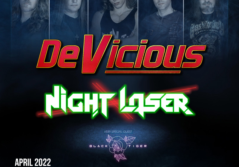 BLACK TIGER na evropském turné s DEVICIOUS and NIGHT LASER